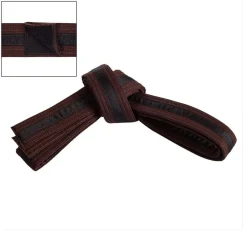 Adjustable Black Striped Belt