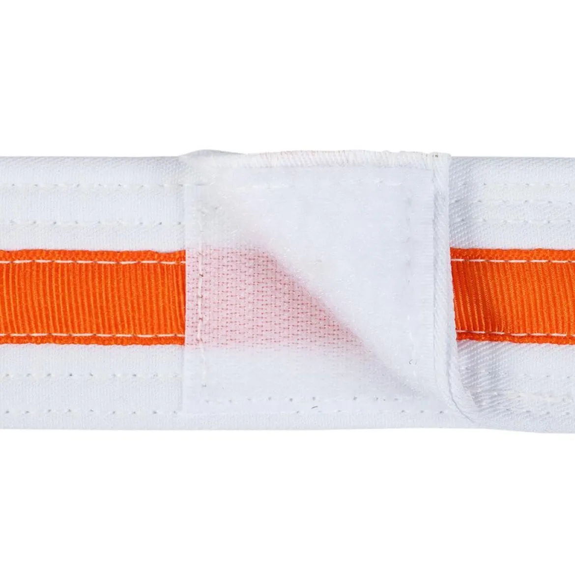 Adjustable Striped White Belt