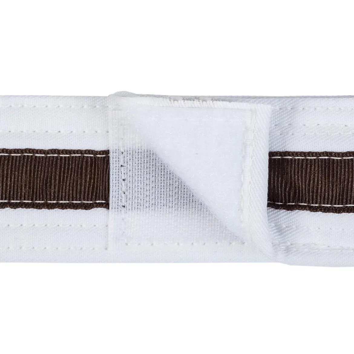 Adjustable Striped White Belt