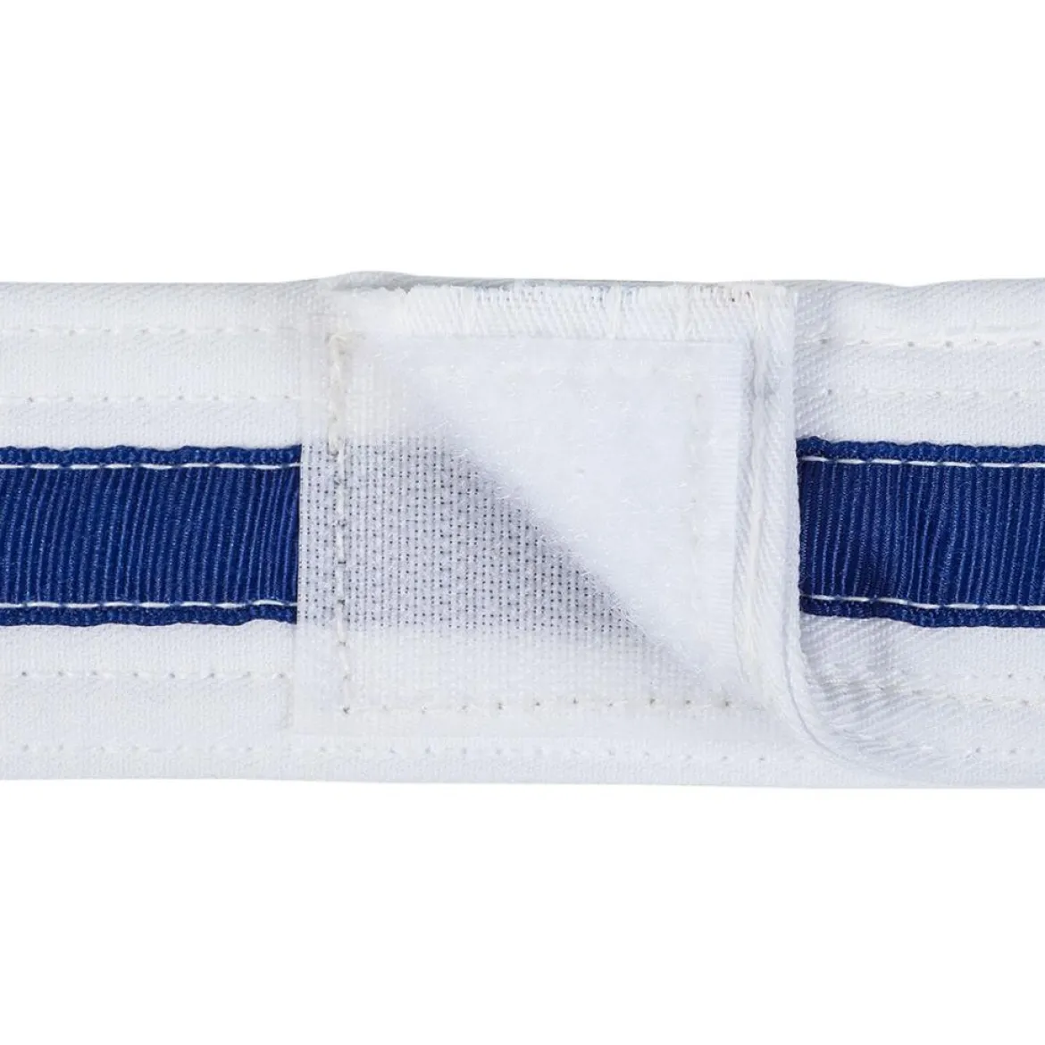 Adjustable Striped White Belt