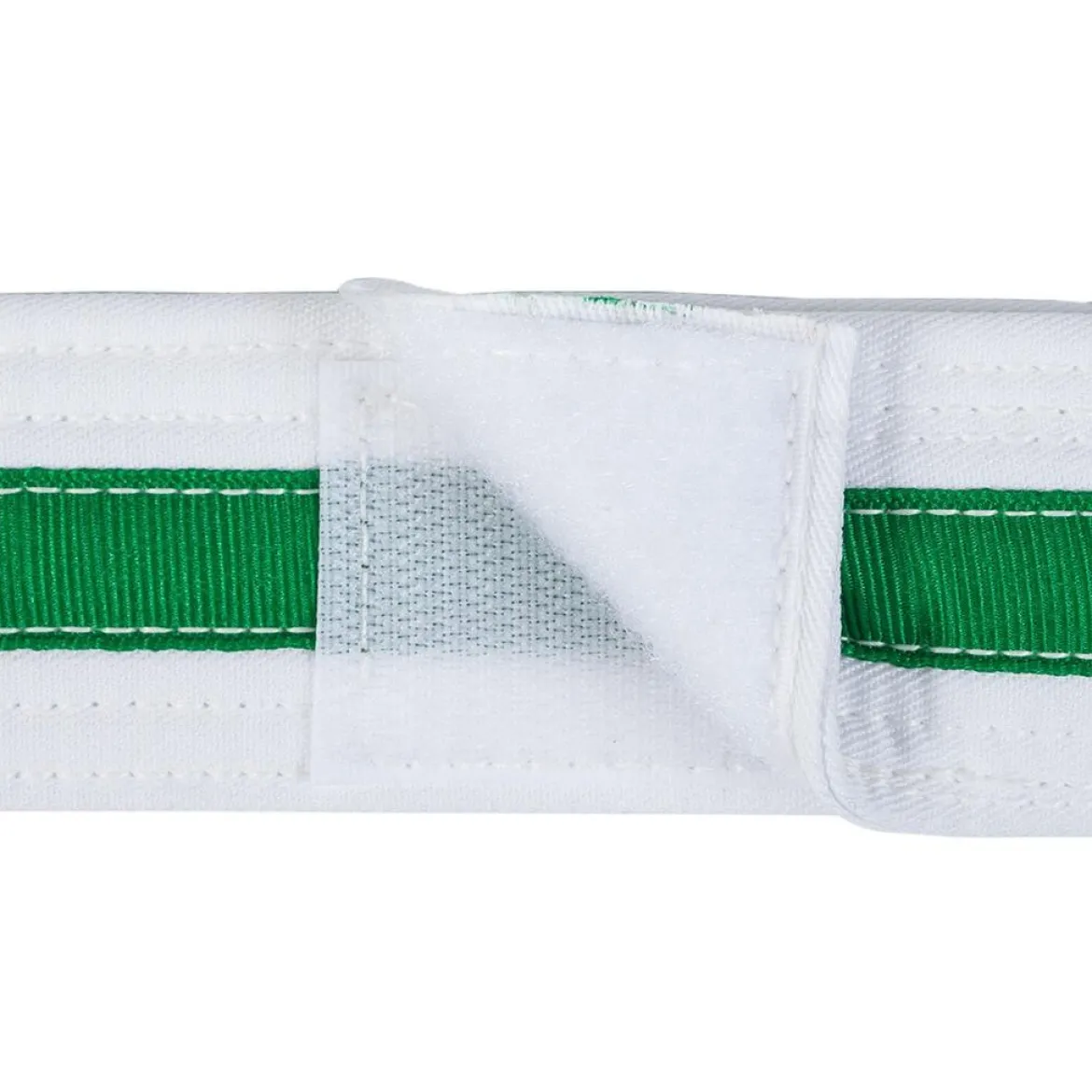 Adjustable Striped White Belt