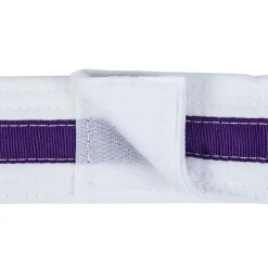 Adjustable Striped White Belt