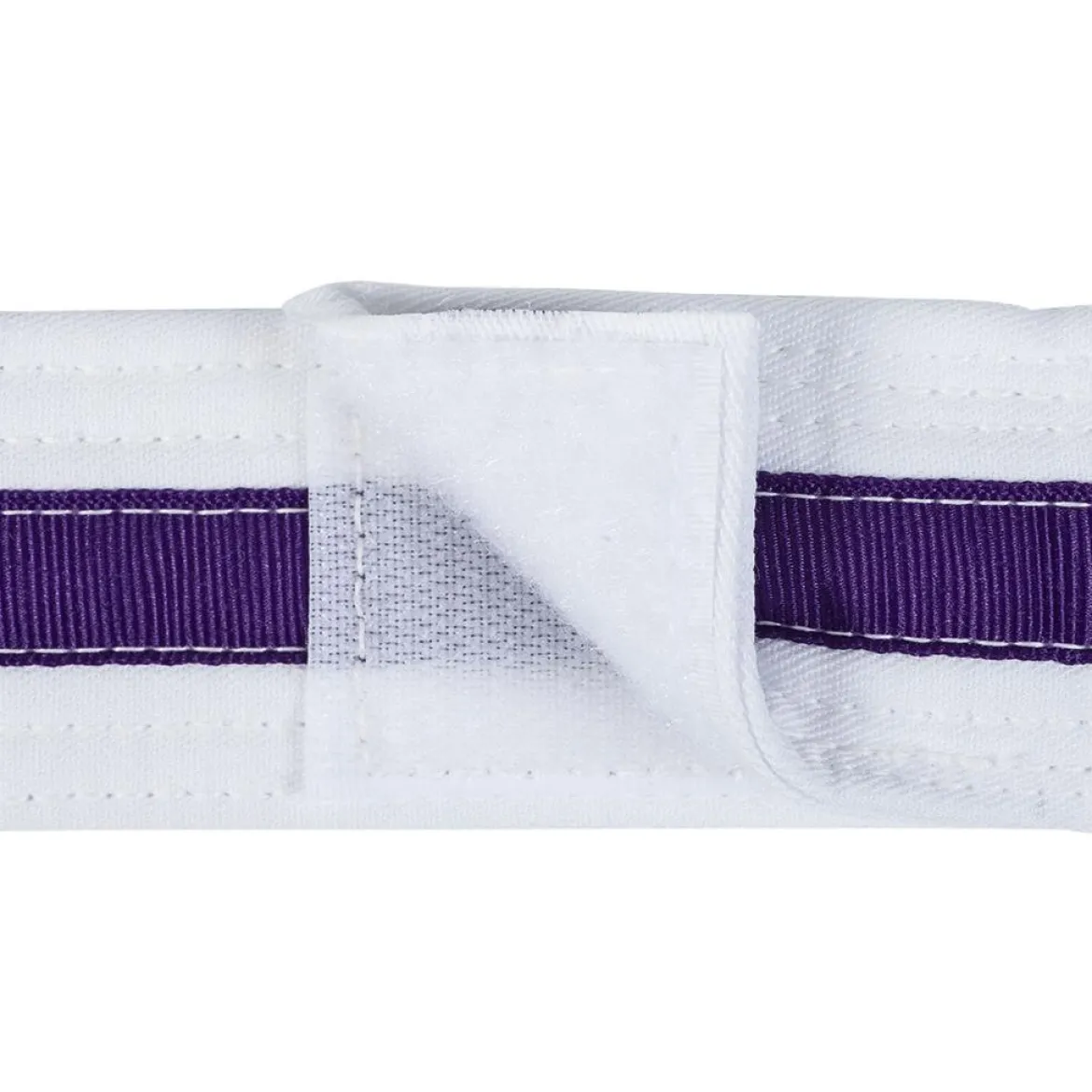Adjustable Striped White Belt
