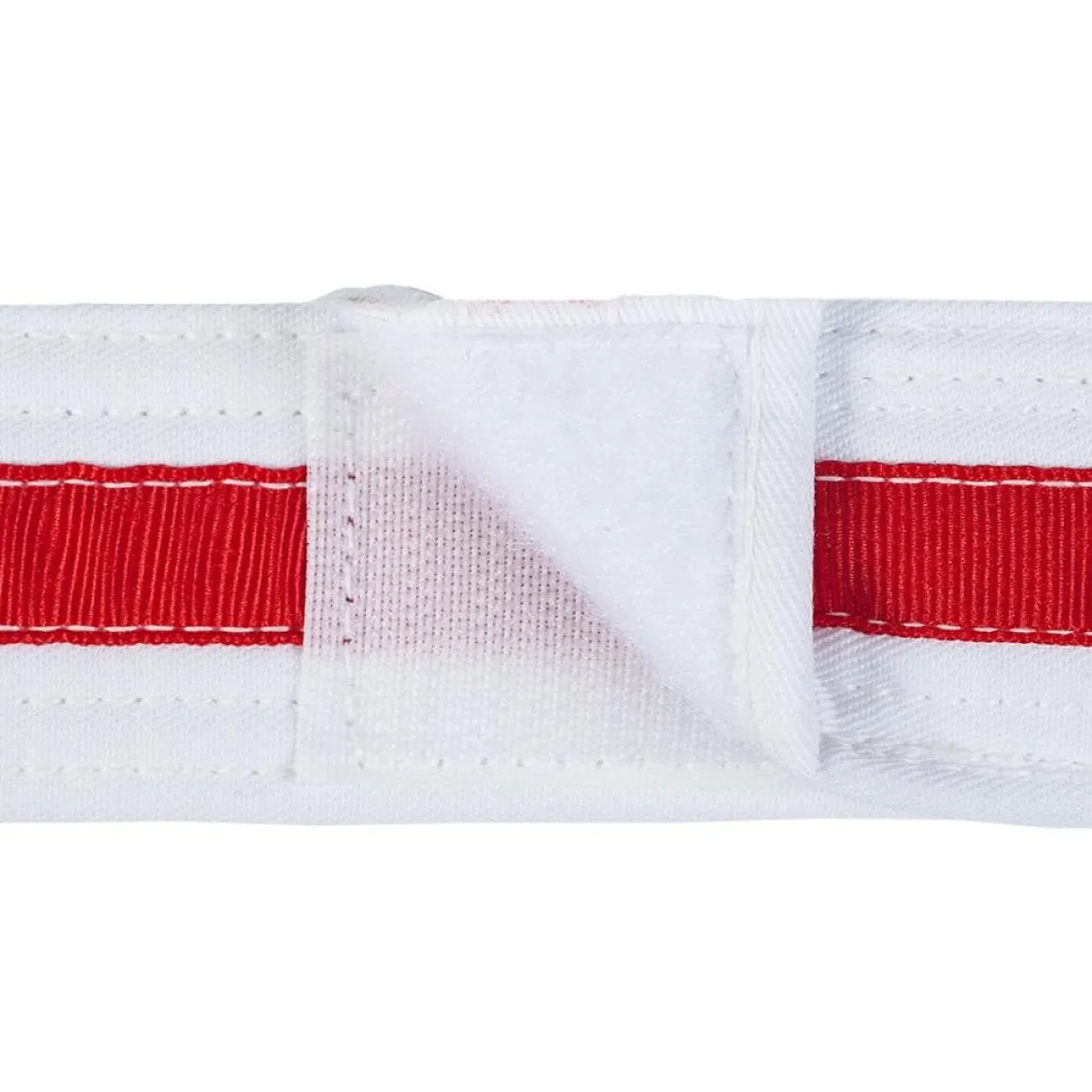 Adjustable Striped White Belt