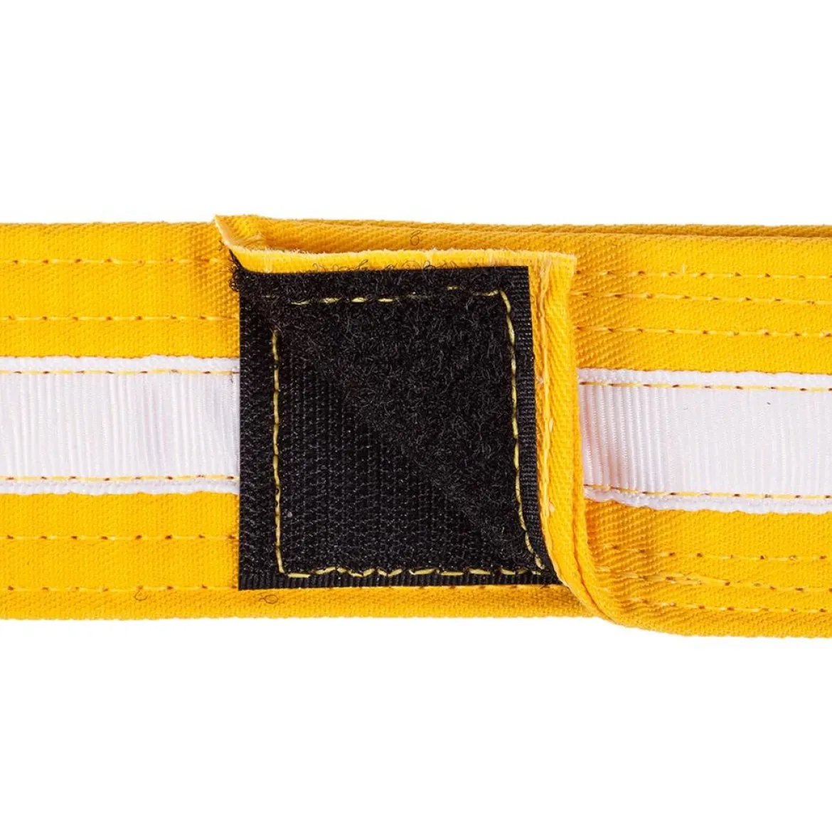 Adjustable White Striped Belt