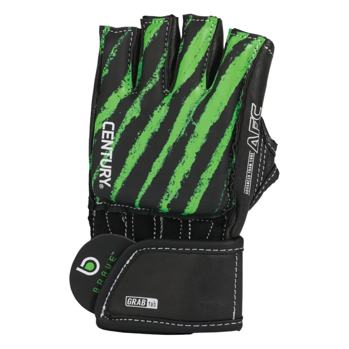 Brave Youth Open Palm Glove - Black/Green