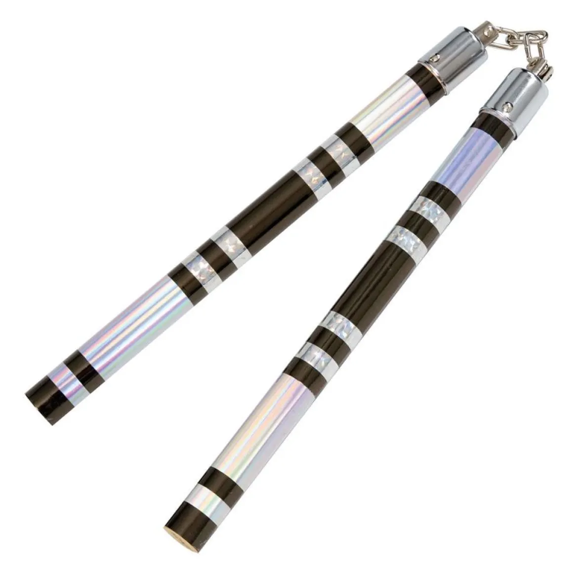Chrome Stripe Taped Competition Nunchaku