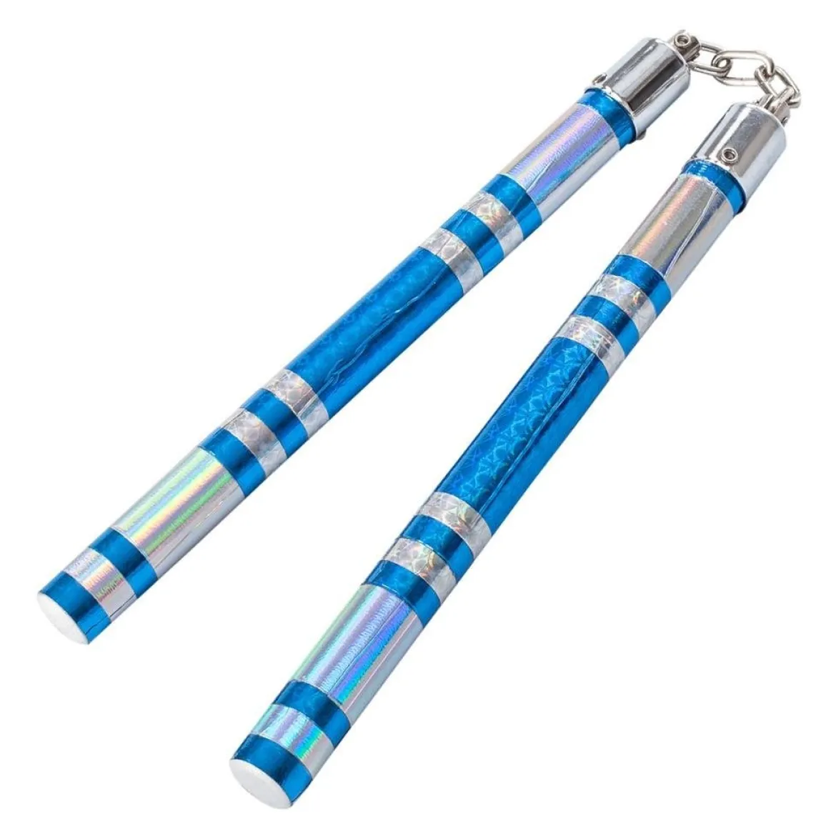Chrome Stripe Taped Competition Nunchaku