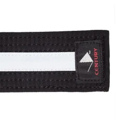 Double Wrap Deluxe Striped Black Belt