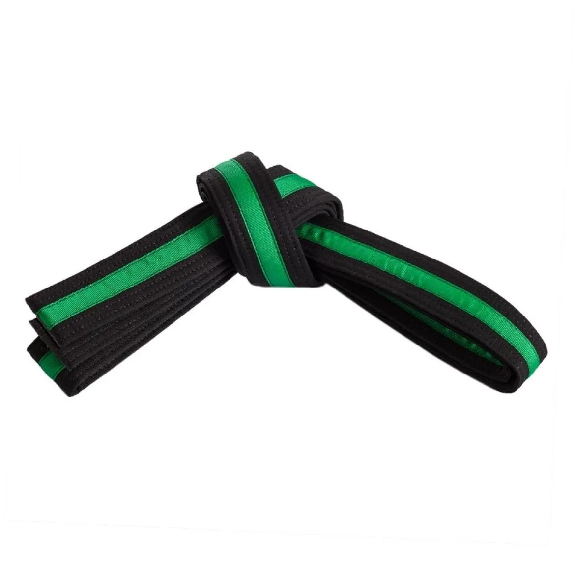 Double Wrap Striped Black Belt