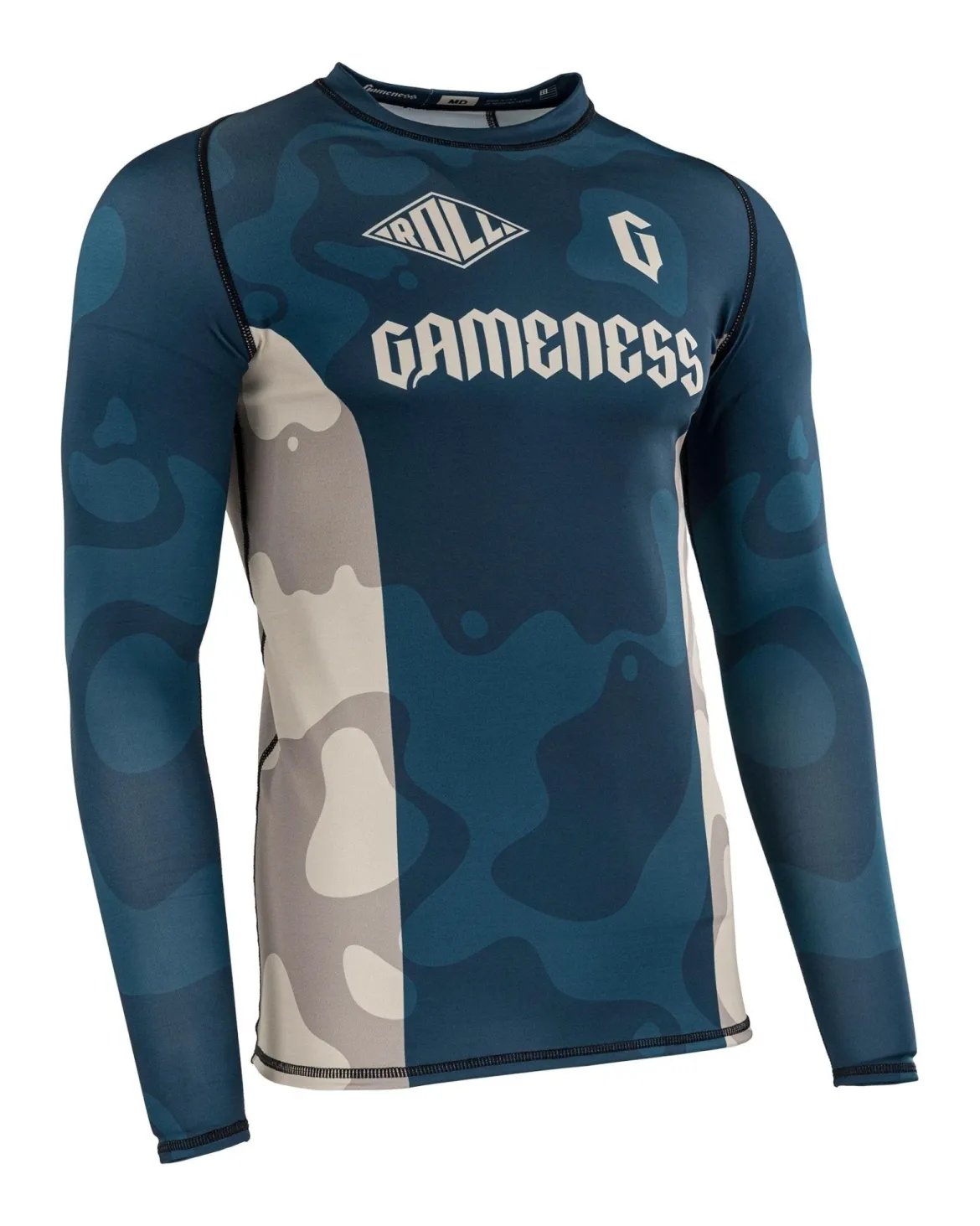 Gameness Men's Long Sleeved Meeting Of The Waters Rash Guard
