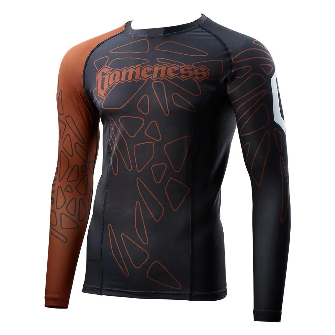 Gameness Men's Long Sleeve Pro Ranked Rash Guard
