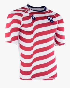 Gameness USA Stripes Short Sleeve Rash Guard