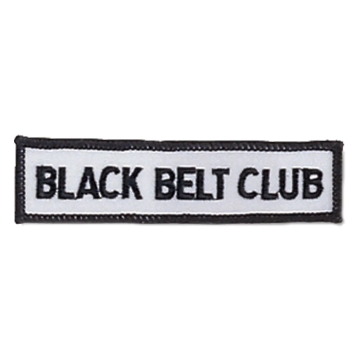 Iron-On Black Belt Club Patch