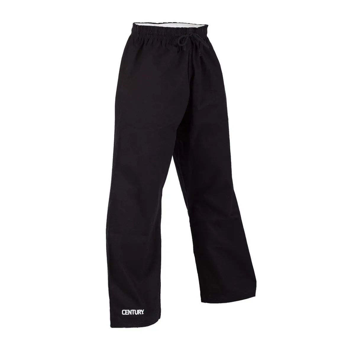 10 oz. Middleweight Brushed Cotton Elastic Waist Pants - Black