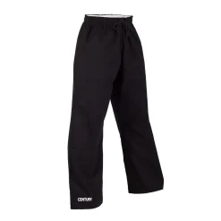 10 oz. Middleweight Brushed Cotton Elastic Waist Pants - Black