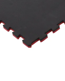 Reversible 2 Color 3/4" Thick Puzzle Sport Mat Kit - Black/Cardinal