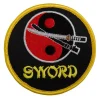 Sewn-In Yin Yang Sword Patch