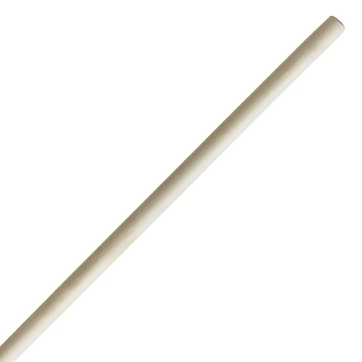 Straight White Wax Bo Staff