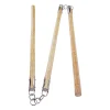Three Sectional White Wood Staff